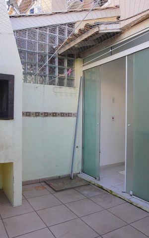 Casa de condomínio à venda com 72m², 3 quartos e 1 vagaÁrea Churrasqueira - Fundos