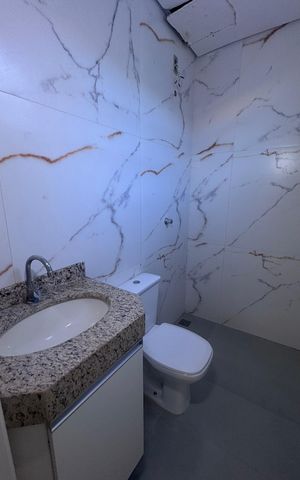 Casa para alugar com 60m², 2 quartos e 5 vagasBanheiro
