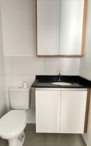 Apartamento para alugar com 26m², 1 quarto e sem vaga Apartamento para alugar com 26m², 1 quarto e sem vagaBanheiro