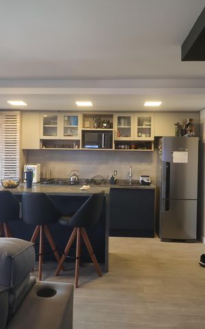 Apartamento à venda com 60m², 1 quarto e 2 vagasSala/Cozinha