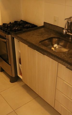 Apartamento à venda com 57m², 2 quartos e 1 vagaCozinha e Área de Serviço