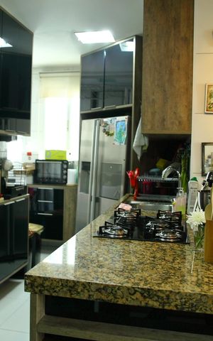 Apartamento à venda com 212m², 3 quartos e 3 vagasCozinha 