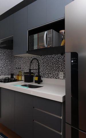 Apartamento à venda com 37m², 2 quartos e sem vagaCozinha