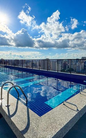 Apartamento à venda com 28m², 1 quarto e sem vaga Apartamento à venda com 28m², 1 quarto e sem vagaPiscina - Rooftop