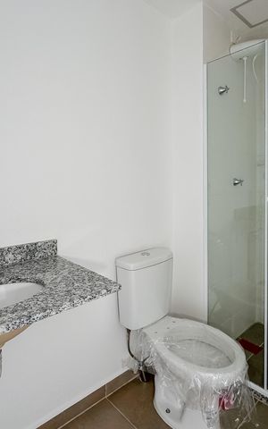 Apartamento à venda com 28m², 1 quarto e sem vaga Apartamento à venda com 28m², 1 quarto e sem vagaBanheiro
