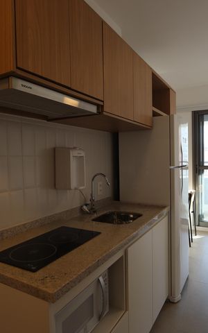 Studio à venda com 28m², 1 quarto e sem vagaStudio - ambiente cozinha