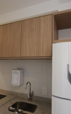 Studio à venda com 28m², 1 quarto e sem vagaStudio - ambiente cozinha