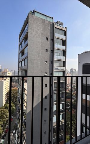Apartamento para alugar com 26m², 1 quarto e sem vagaVaranda