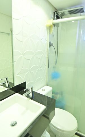 Apartamento para alugar com 100m², 3 quartos e 1 vaga Apartamento para alugar com 100m², 3 quartos e 1 vagaBanheiro da Suíte