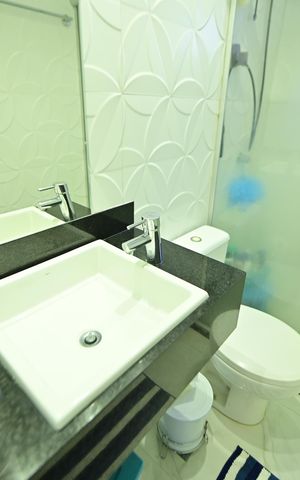 Apartamento para alugar com 100m², 3 quartos e 1 vaga Apartamento para alugar com 100m², 3 quartos e 1 vagaBanheiro da Suíte