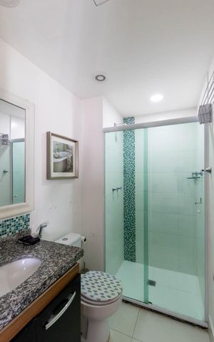 Studio para alugar com 36m², 1 quarto e sem vaga Studio para alugar com 36m², 1 quarto e sem vagaBanheiro