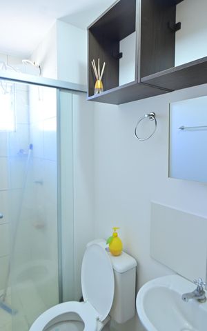 Apartamento para alugar com 40m², 2 quartos e 1 vaga Apartamento para alugar com 40m², 2 quartos e 1 vagaBanheiro