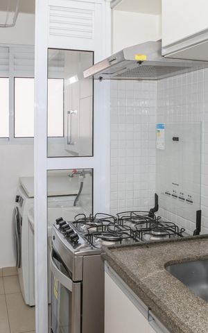 Apartamento à venda com 33m², 1 quarto e sem vaga Apartamento à venda com 33m², 1 quarto e sem vagaCozinha e Área de Serviço
