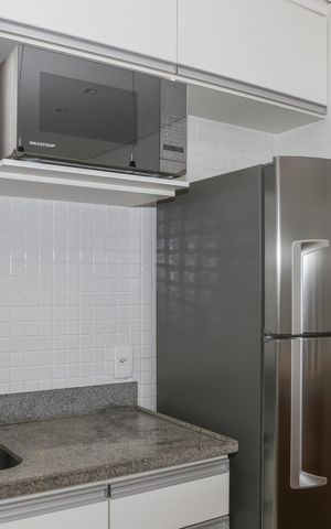 Apartamento à venda com 33m², 1 quarto e sem vaga Apartamento à venda com 33m², 1 quarto e sem vagaCozinha e Área de Serviço