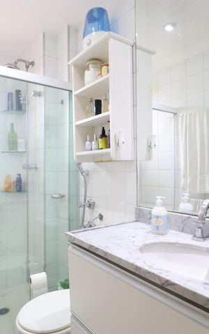 Apartamento à venda com 96m², 3 quartos e 2 vagasBanheiro da Suíte