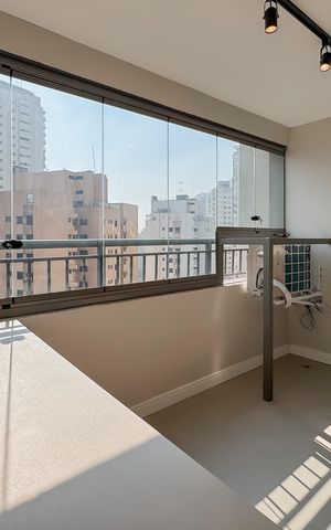Studio à venda com 29m², 1 quarto e sem vaga Studio à venda com 29m², 1 quarto e sem vagaVaranda