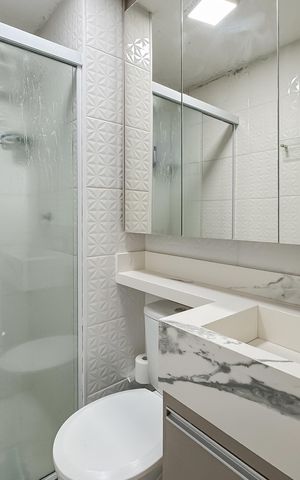 Apartamento à venda com 37m², 2 quartos e sem vaga Apartamento à venda com 37m², 2 quartos e sem vagaBanheiro