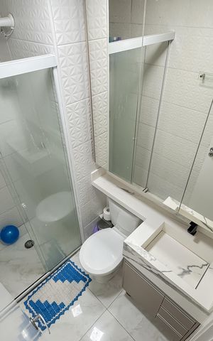 Apartamento à venda com 37m², 2 quartos e sem vaga Apartamento à venda com 37m², 2 quartos e sem vagaBanheiro