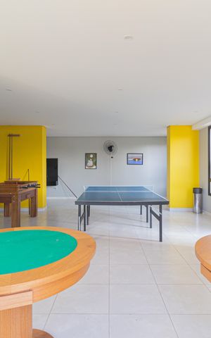 Apartamento para alugar com 35m², 1 quarto e sem vaga Apartamento para alugar com 35m², 1 quarto e sem vagaÁrea comum - Salão de jogos
