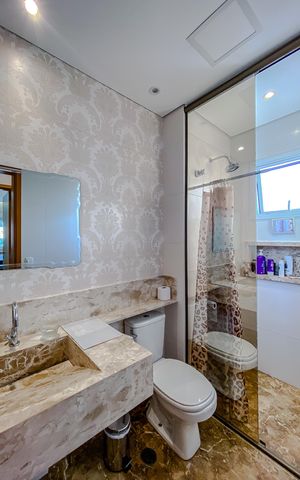 Apartamento à venda com 92m², 2 quartos e 2 vagasBanheiro