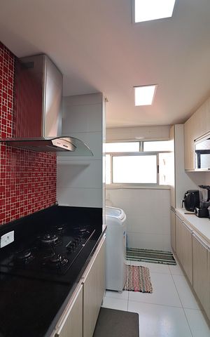 Apartamento à venda com 76m², 2 quartos e 1 vagaCozinha e Área de Serviço