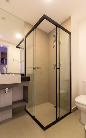 Studio para alugar com 21m², 1 quarto e sem vaga Studio para alugar com 21m², 1 quarto e sem vagaBanheiro