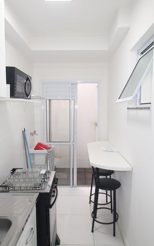 Studio para alugar com 25m², 1 quarto e sem vagaCozinha