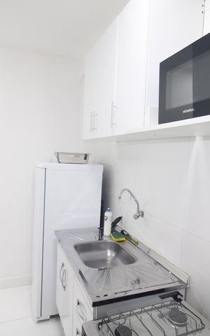 Studio para alugar com 25m², 1 quarto e sem vagaCozinha