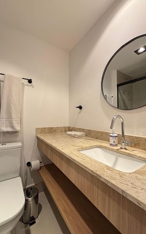 Studio à venda com 30m², 1 quarto e sem vaga Studio à venda com 30m², 1 quarto e sem vagaBanheiro