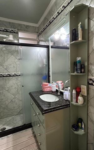 Apartamento à venda com 60m², 1 quarto e 1 vagaBanheiro