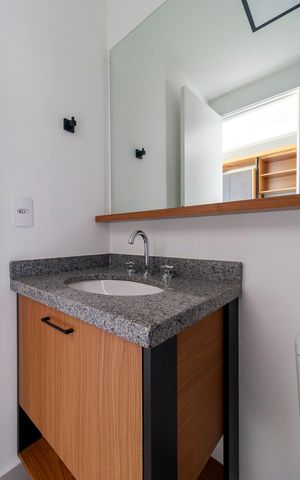 Studio para alugar com 24m², 0 quarto e sem vaga Studio para alugar com 24m², 0 quarto e sem vagaBanheiro