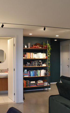 Apartamento para alugar com 84m², 1 quarto e 2 vagasSala