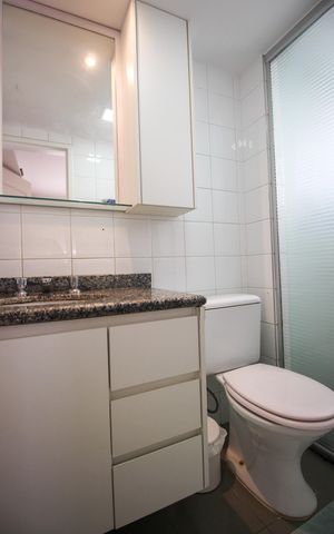 Apartamento à venda com 100m², 3 quartos e 2 vagasBanheiro da Suíte