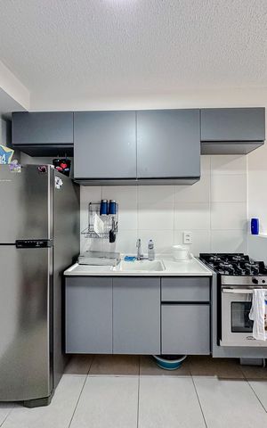 Apartamento à venda com 29m², 1 quarto e sem vagaCozinha e Área de Serviço