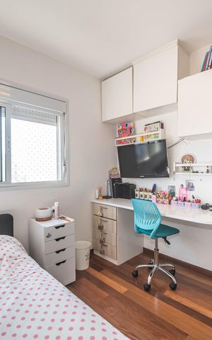 Apartamento à venda com 124m², 3 quartos e 2 vagasQuarto 2