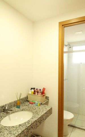 Apartamento à venda com 82m², 3 quartos e 1 vagaBanheiro das suíte