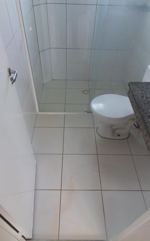 Casa de condomínio para alugar com 90m², 3 quartos e 2 vagas Casa de condomínio para alugar com 90m², 3 quartos e 2 vagasBanheiro da Suíte