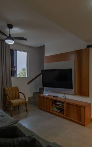 Casa de condomínio à venda com 72m², 2 quartos e 1 vaga Casa de condomínio à venda com 72m², 2 quartos e 1 vagaSala