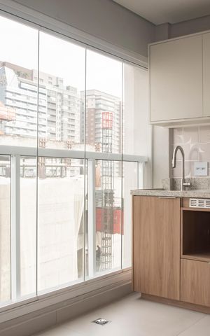 Studio à venda com 28m², 1 quarto e sem vagaCozinha