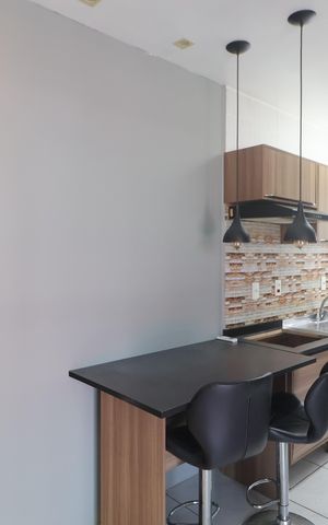 Apartamento à venda com 63m², 2 quartos e 1 vagaCozinha e Área de Serviço