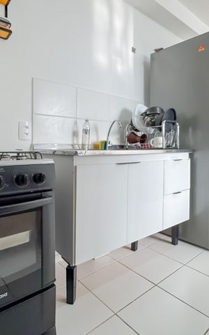 Apartamento à venda com 35m², 2 quartos e sem vaga Apartamento à venda com 35m², 2 quartos e sem vagaCozinha e Área de Serviço