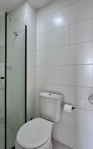 Apartamento para alugar com 37m², 1 quarto e sem vaga Apartamento para alugar com 37m², 1 quarto e sem vagaBanheiro da Suíte