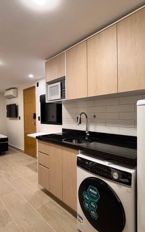 Studio para alugar com 18m², 1 quarto e sem vaga Studio para alugar com 18m², 1 quarto e sem vagaCozinha