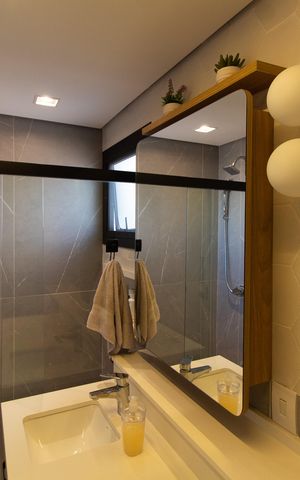 Apartamento à venda com 138m², 3 quartos e 3 vagas Apartamento à venda com 138m², 3 quartos e 3 vagasBanheiro da Suíte