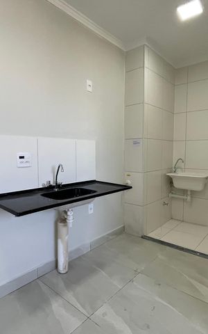 Apartamento para alugar com 34m², 2 quartos e 1 vagaCozinha e Área de Serviço