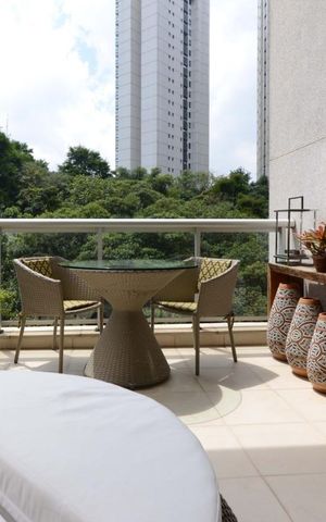 Apartamento para alugar com 105m², 1 quarto e 2 vagas Apartamento para alugar com 105m², 1 quarto e 2 vagasvaranda