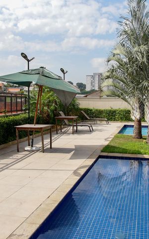 Apartamento para alugar com 46m², 2 quartos e 1 vaga Apartamento para alugar com 46m², 2 quartos e 1 vagaÁrea comum - Piscina