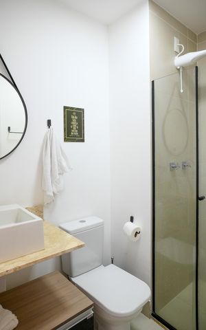 Studio para alugar com 26m², 1 quarto e sem vagaBanheiro