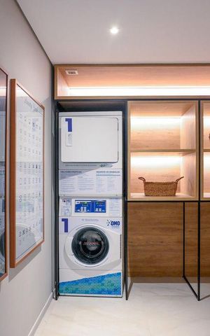 Studio para alugar com 26m², 1 quarto e sem vagaLavanderia 