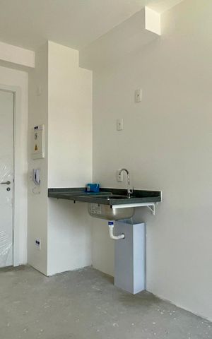 Studio à venda com 26m², 1 quarto e sem vaga Studio à venda com 26m², 1 quarto e sem vagaSala